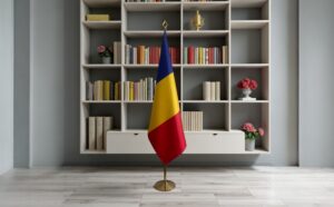 drapeau Roumanie pour bureau