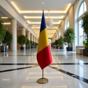 drapeau Roumanie pour bureau