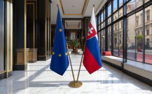 drapeau Slovaquie et UE