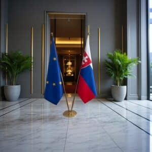 drapeau Slovaquie et UE