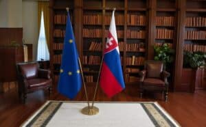 drapeau Slovaquie et UE