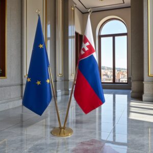 drapeau Slovaquie et UE