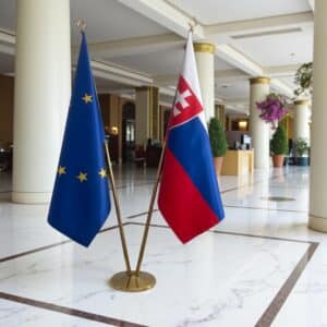 drapeau Slovaquie et UE