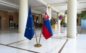 drapeau Slovaquie et UE