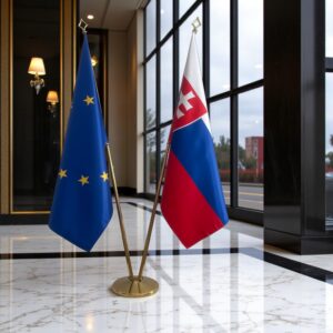 drapeau Slovaquie et UE