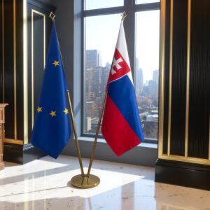 drapeau Slovaquie et UE