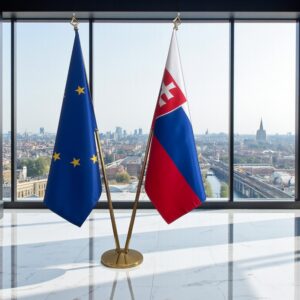 drapeau Slovaquie et UE