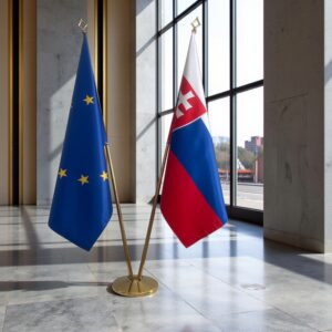drapeau Slovaquie et UE