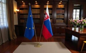 drapeau Slovaquie et UE