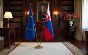 drapeau Slovaquie et UE