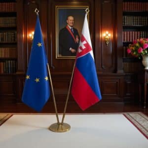 drapeau Slovaquie et UE