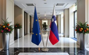 drapeau Slovenie et UE