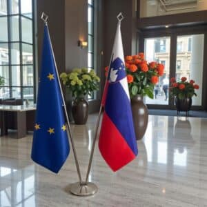 drapeau Slovenie et UE