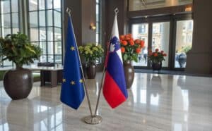 drapeau Slovenie et UE