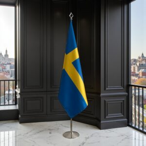 drapeau Suède avec pied