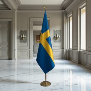 drapeau Suède sur hampe