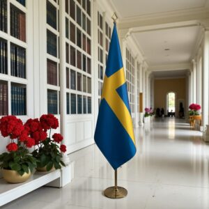 drapeau Suède sur hampe
