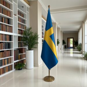 drapeau Suède sur hampe