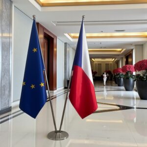 drapeau Tchequie et UE