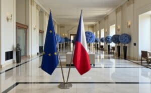 drapeau Tchequie et UE