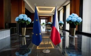 drapeau Tchequie et UE