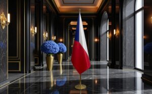 drapeau Tchequie pour bureau