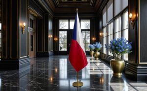 drapeau Tchequie pour bureau