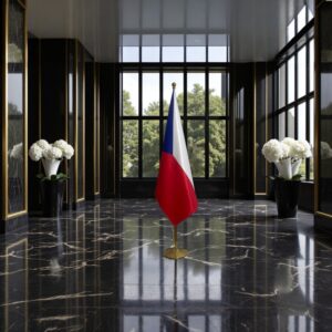 drapeau Tchequie et UE