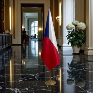 drapeau Tchequie et UE