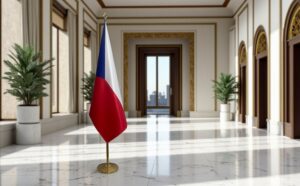 drapeau Tchequie pour bureau