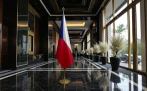 drapeau Tchequie pour bureau