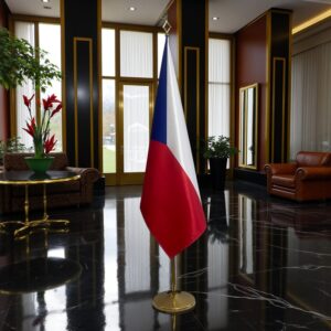 drapeau Tchequie pour bureau