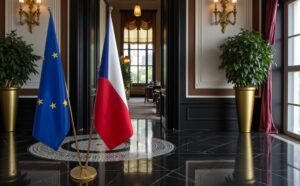 drapeau Tchequie pour bureau