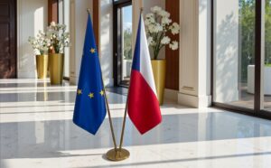 drapeau Tchequie et UE