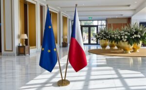 drapeau Tchequie et UE