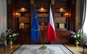 drapeau Tchequie et UE