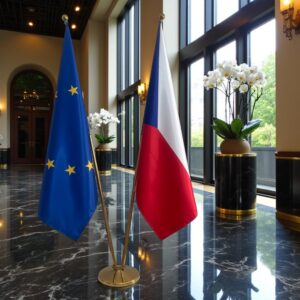 drapeau Tchequie pour bureau