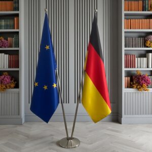 drapeau allemagne sur pied