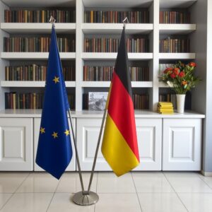 drapeau allemagne sur pied