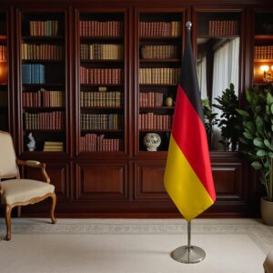 drapeau allemand avec socle