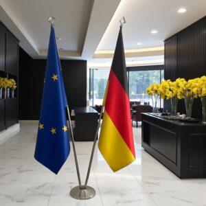 drapeau allemand avec socle