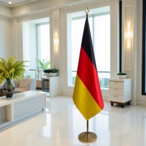 drapeau allemand sur hampe