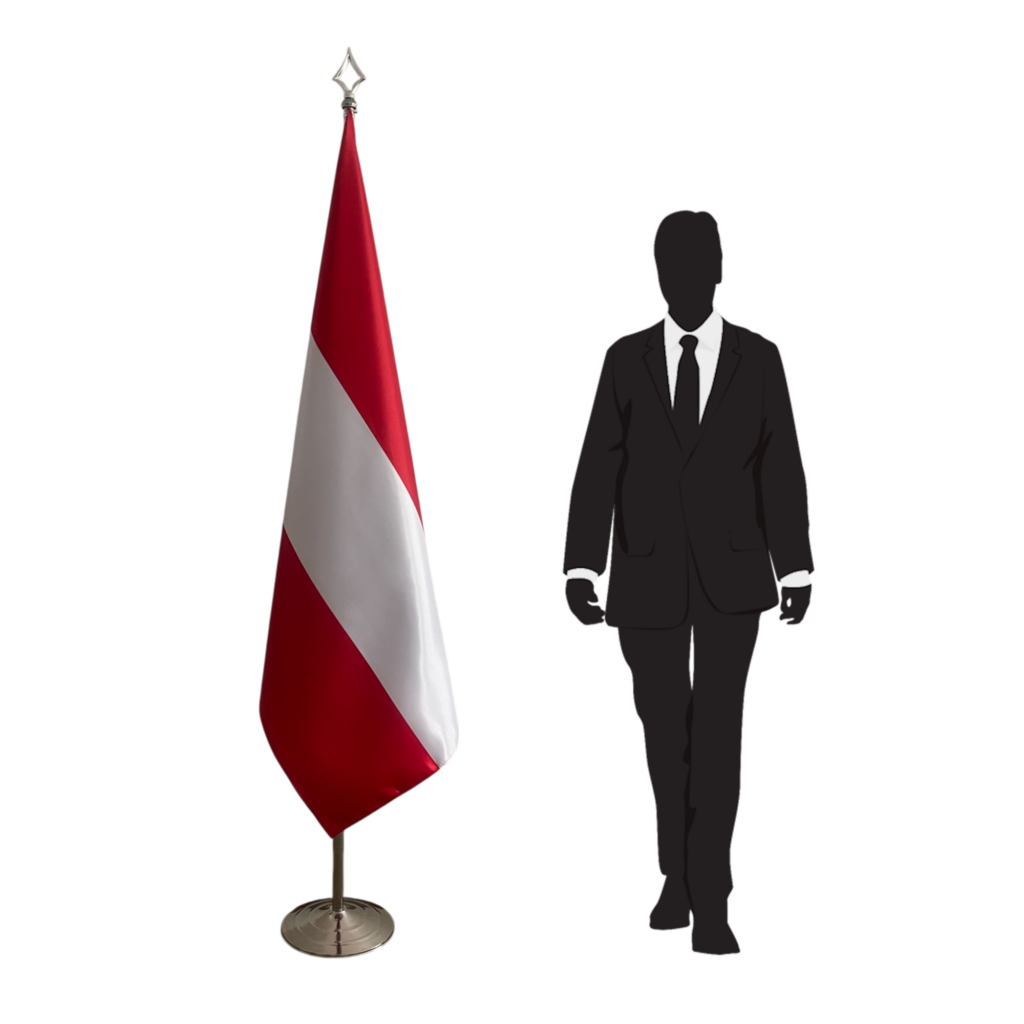 drapeau autriche sur pied