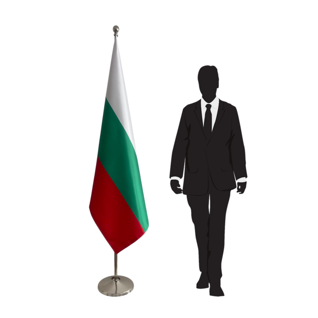 drapeau bulgarie sur pied