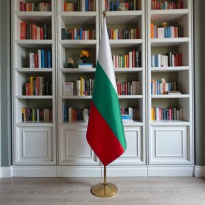 drapeau bulgarie avec mât