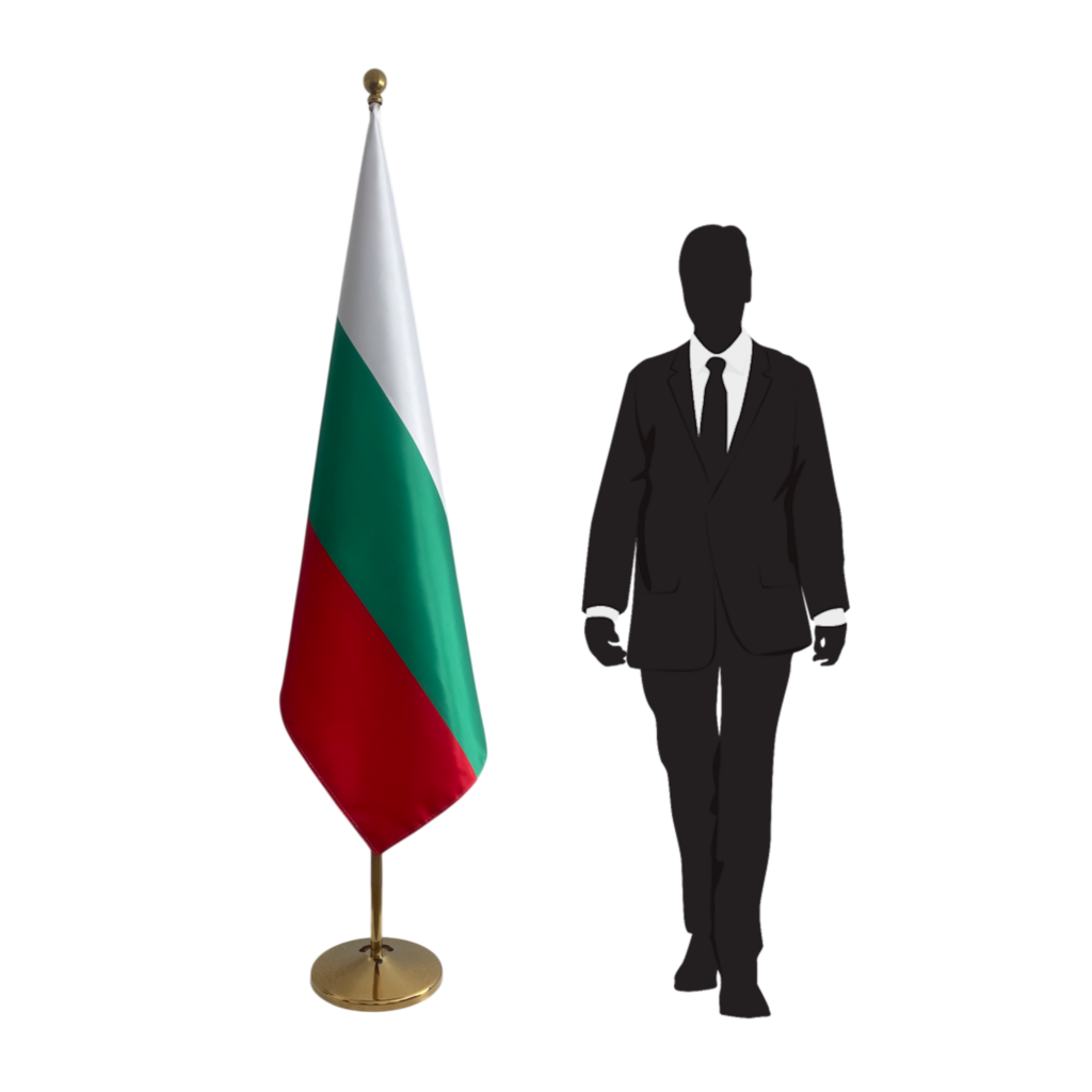 drapeau bulgarie sur pied