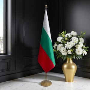 drapeau bulgarie avec mât