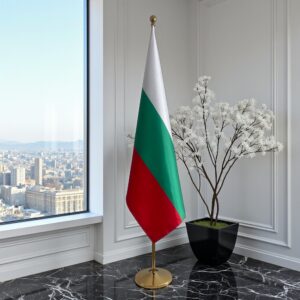 drapeau bulgarie avec mât