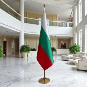 drapeau bulgarie avec mât