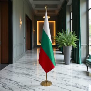 drapeau bulgarie avec mât